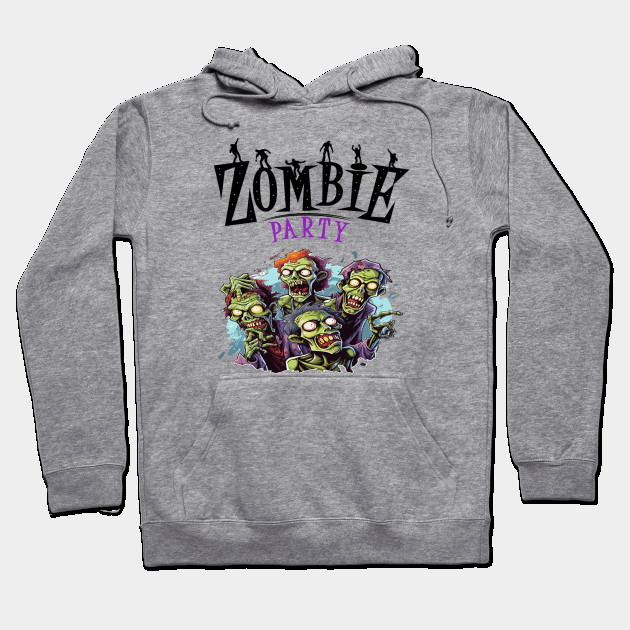 Zombies Party Hoodie by ArtfulDesign